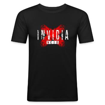 Invidia - The Envy - Men's Slim Fit T-Shirt - black - Front - Nik (191cm)
