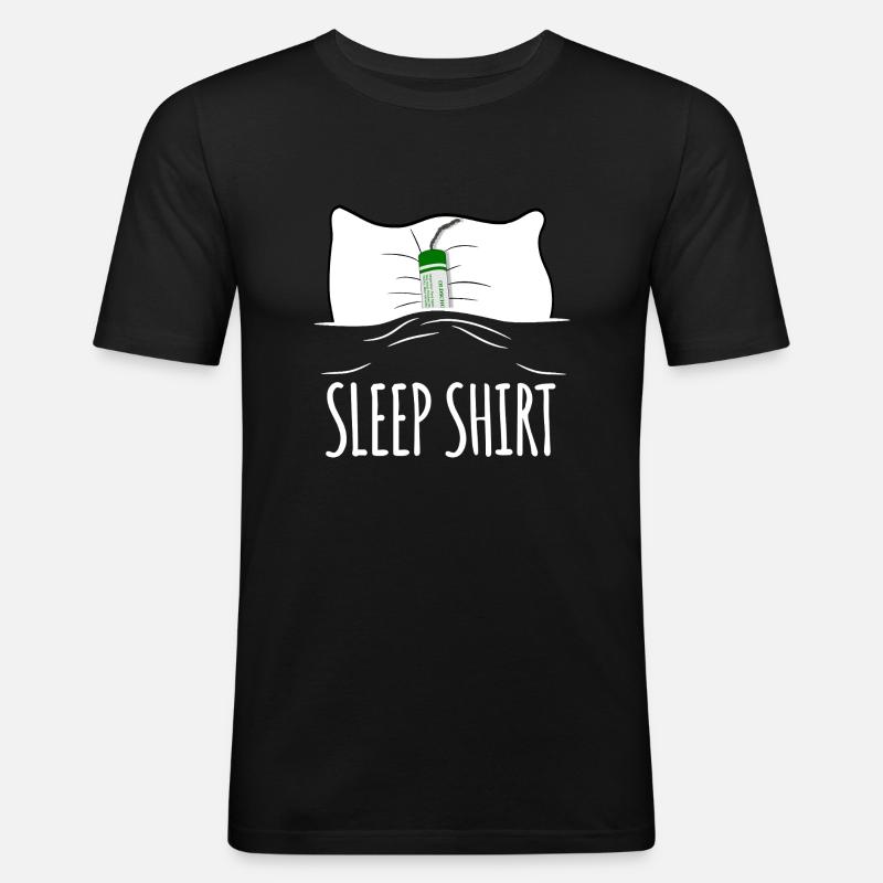 Fireworks Late risers - Men's Slim Fit T-Shirt - black