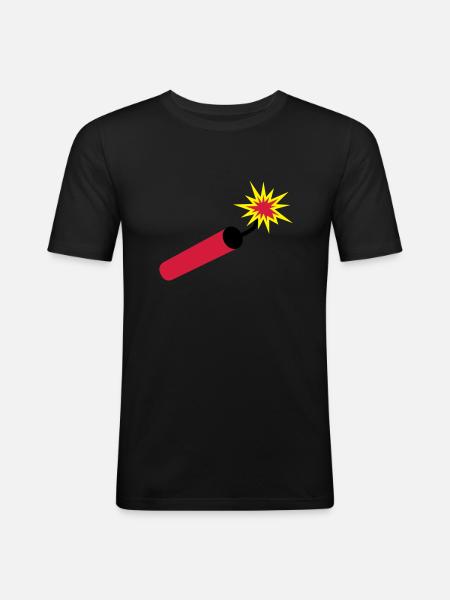 dynamit___f3 - T-shirt près du corps Homme - noir