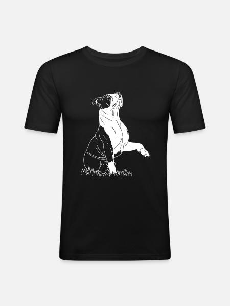 American Bully XL - Männer Slim Fit T-Shirt - Schwarz
