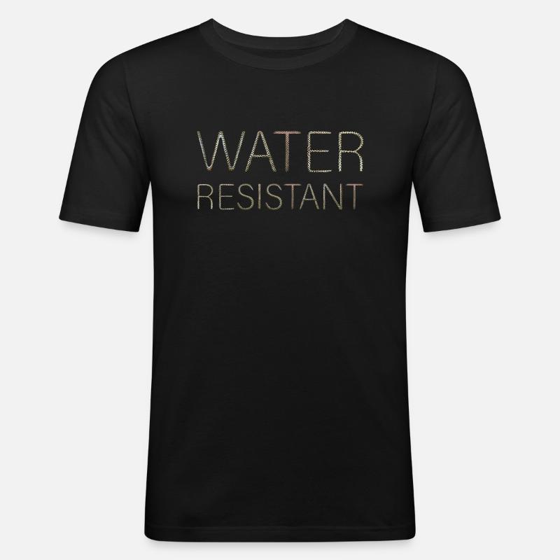 Water Resistant - Men's Slim Fit T-Shirt - black