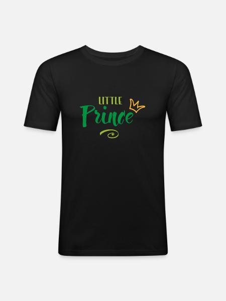 little prince - Männer Slim Fit T-Shirt - Schwarz