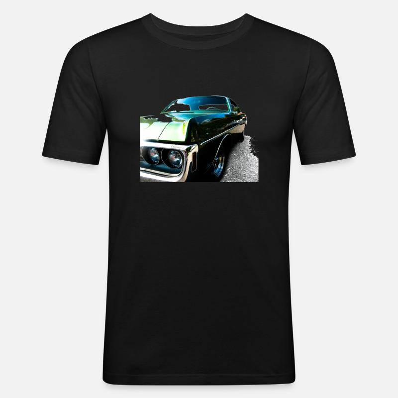 Dodge - Männer Slim Fit T-Shirt - Schwarz