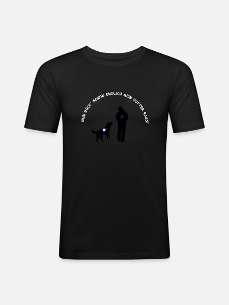 Rescue Dog - Men's Slim Fit T-Shirt - black