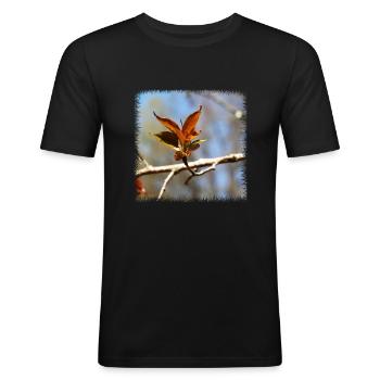 nature - T-shirt près du corps Homme - noir - Devant - Nik (191cm)