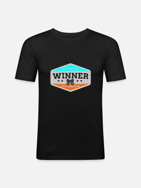 motorcycling - Men's Slim Fit T-Shirt - black