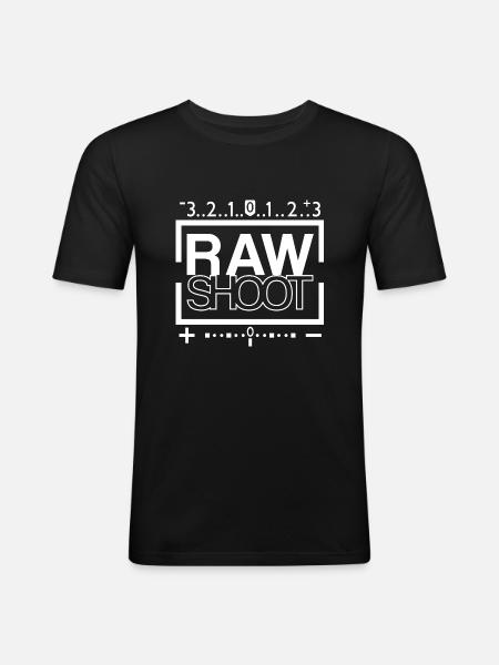 RAWSHOOT - Männer Slim Fit T-Shirt - Schwarz