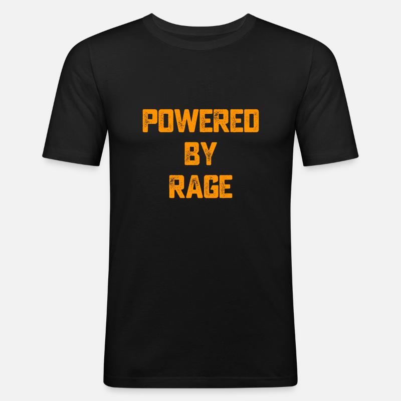 Propulsé par Rage Motivation Gift - T-shirt près du corps Homme - noir