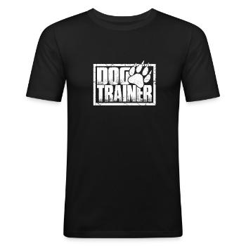 Dog Trainer - T-shirt près du corps Homme - noir - Devant - Nik (191cm)