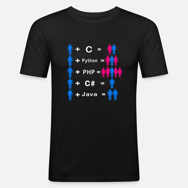 Programmer - Men's Slim Fit T-Shirt - black