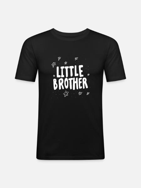 little brother - Men's Slim Fit T-Shirt - black