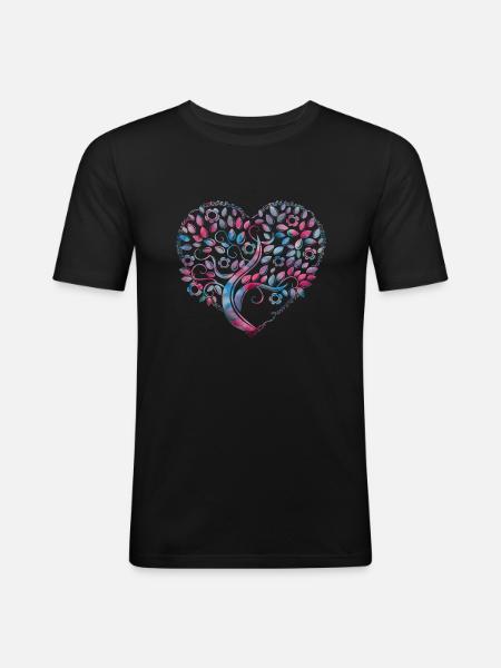 Tree of life - Men's Slim Fit T-Shirt - black