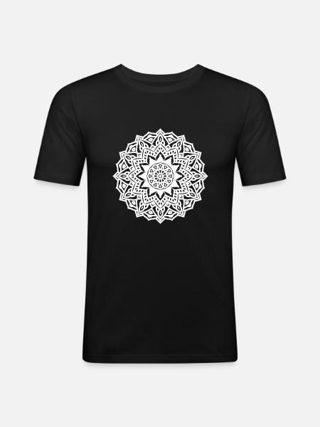Symbols And Geometrie - Men's Slim Fit T-Shirt - black