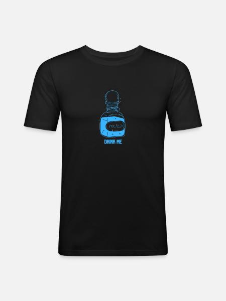 Drink Me Potion - Men's Slim Fit T-Shirt - black