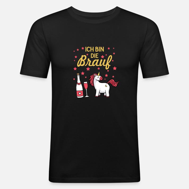 Braut Geschenk Hochzeit Ehe - Männer Slim Fit T-Shirt - Schwarz