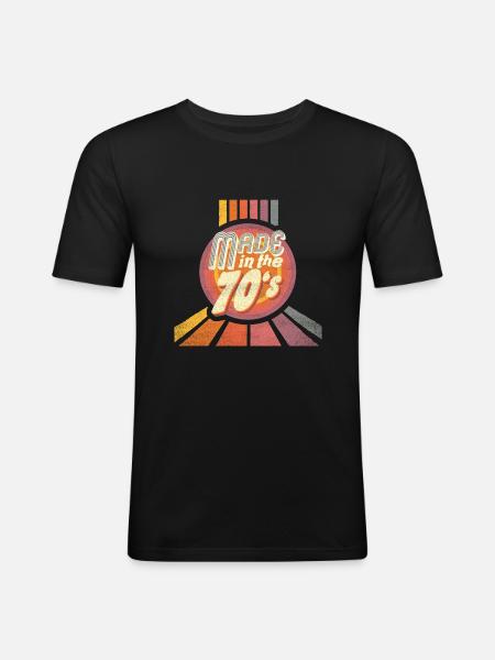 made in the 70s - Men's Slim Fit T-Shirt - black