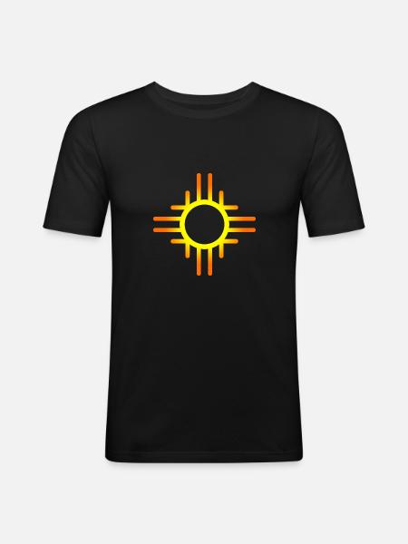 Southwestern Sun - Men's Slim Fit T-Shirt - black