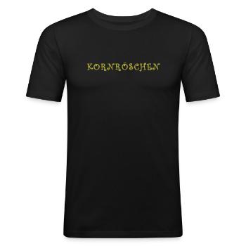 Kornröschen Korn Märchen Alkohol lustig - Männer Slim Fit T-Shirt - Schwarz - Vorne - Nik (191cm)