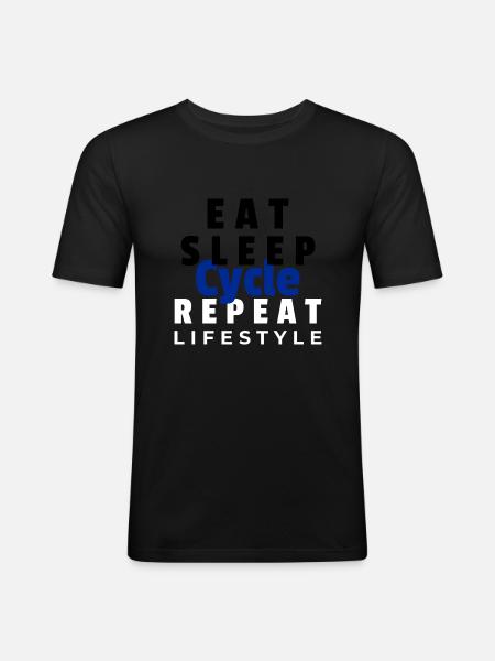 Cycle tee - T-shirt près du corps Homme - noir