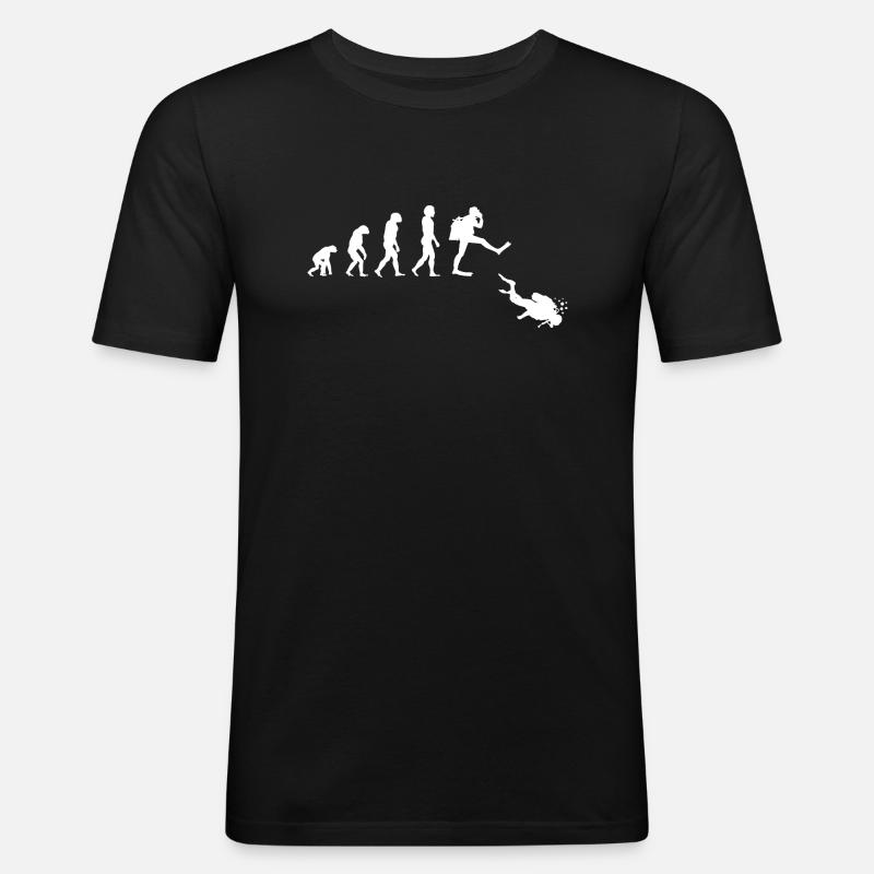 Plongée Evolution Diver - T-shirt près du corps Homme - noir