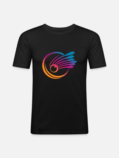 Badminton - Men's Slim Fit T-Shirt - black