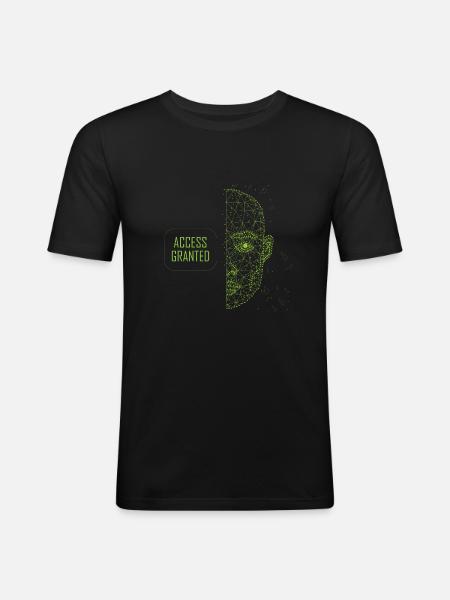 Access Granted - Men's Slim Fit T-Shirt - black