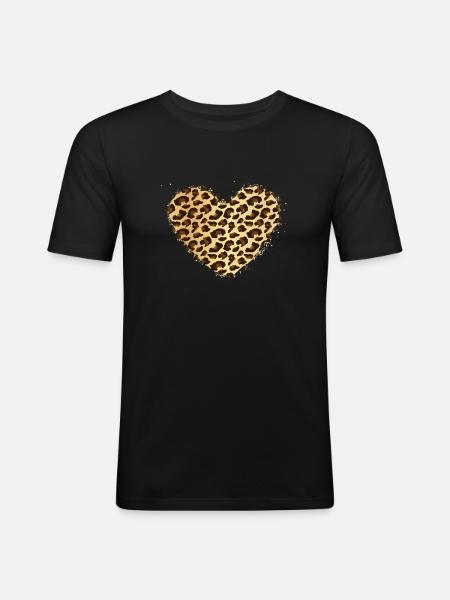 Wild Heart - Men's Slim Fit T-Shirt - black