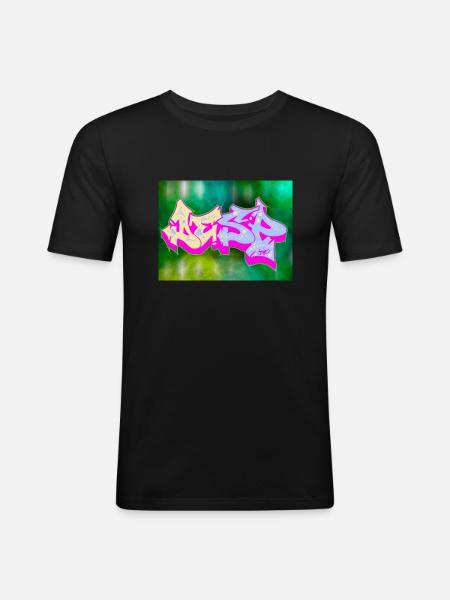 Desp—Clothing - Männer Slim Fit T-Shirt - Schwarz