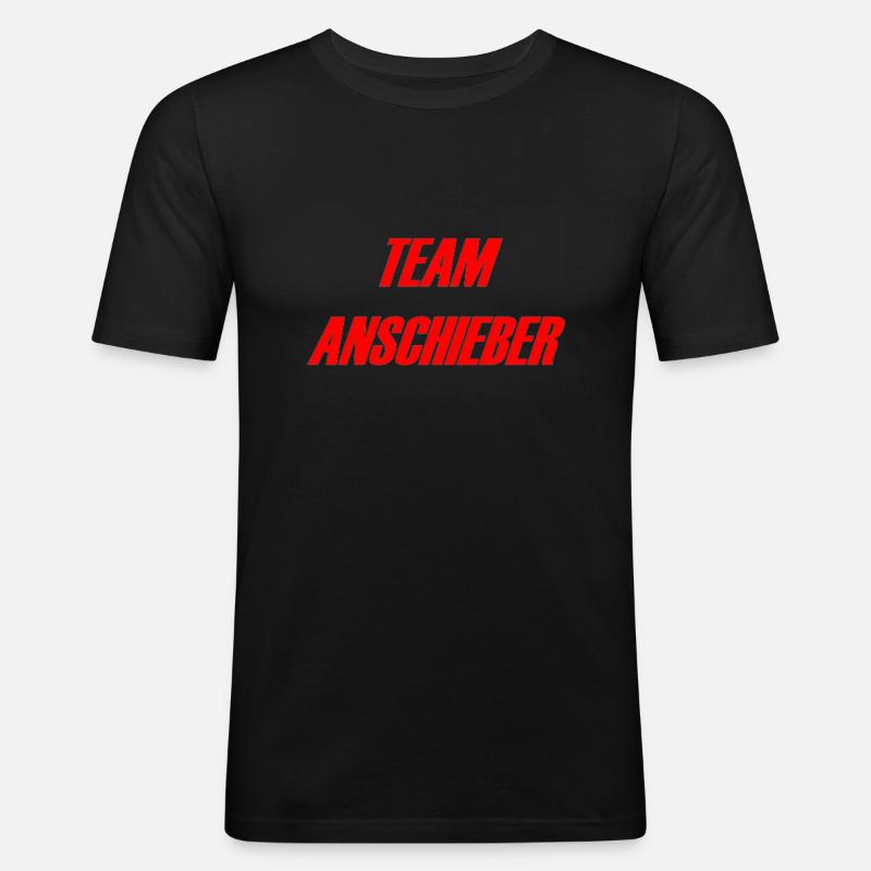 TEAM ANSCHIEBER - Männer Slim Fit T-Shirt - Schwarz