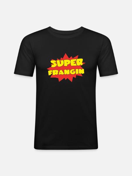 Super BROTHER - Men's Slim Fit T-Shirt - black