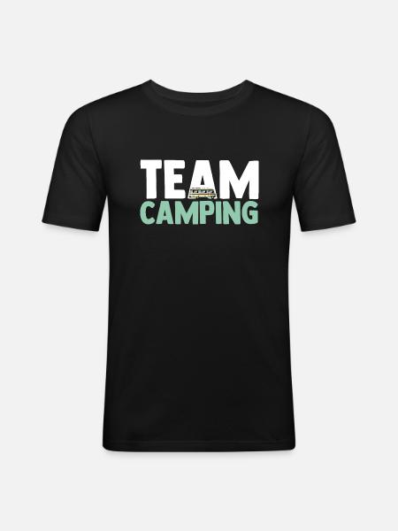 Motorhome Caravan Camper Camping - Men's Slim Fit T-Shirt - black