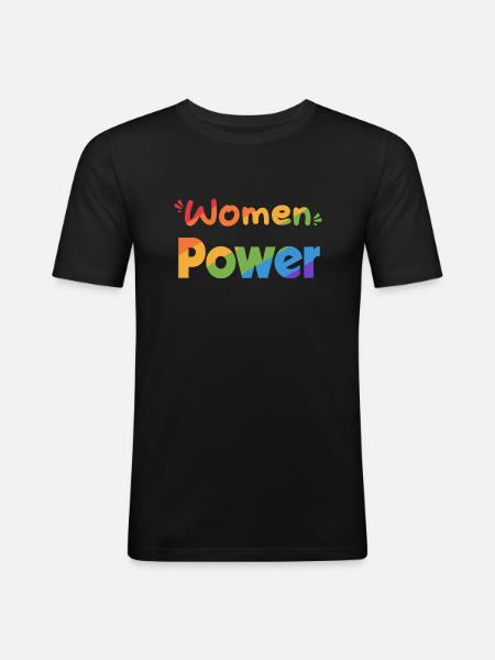 Women POWER EN - Men's Slim Fit T-Shirt - black