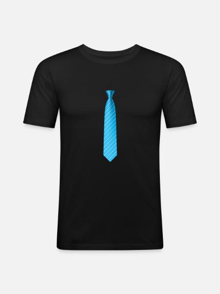 Cravate Cravate De Bal - T-shirt près du corps Homme - noir