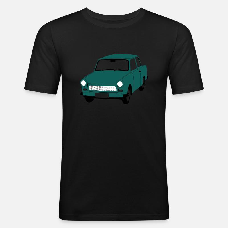 Auto - Männer Slim Fit T-Shirt - Schwarz
