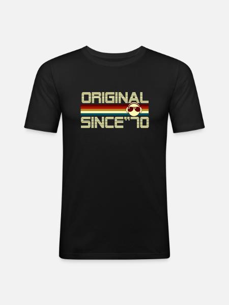 Since 70 - T-shirt près du corps Homme - noir