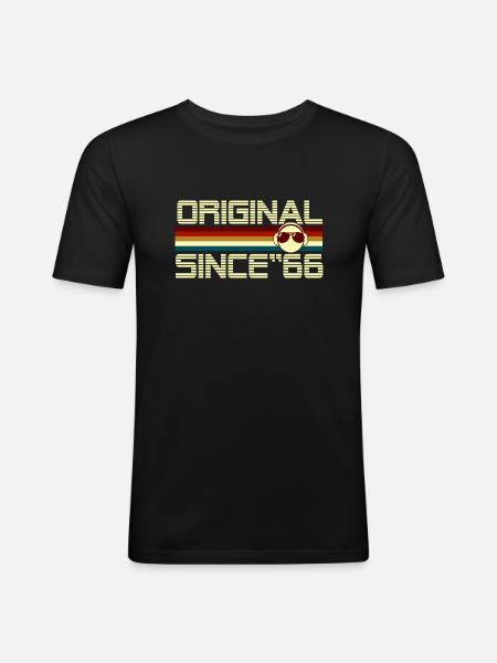 Since 66 - Men's Slim Fit T-Shirt - black