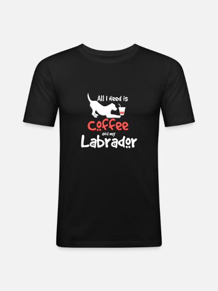 Labrador - Men's Slim Fit T-Shirt - black