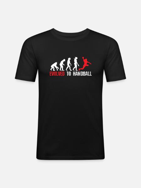 Developed for handball evolution - Men's Slim Fit T-Shirt - black