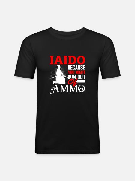 Iaido - Men's Slim Fit T-Shirt - black