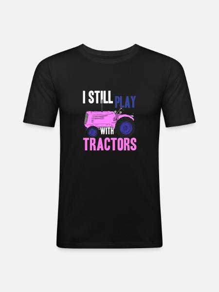 Farmer farmer - Men's Slim Fit T-Shirt - black