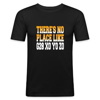 Programmer - Men's Slim Fit T-Shirt - black - Front - Nik (191cm)