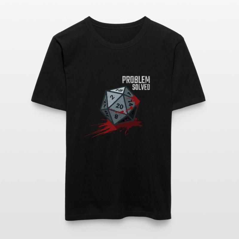 D20 Cube - Problem solved Men's Slim Fit T-Shirt