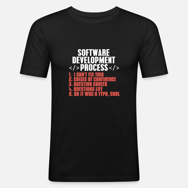 programmer - Men's Slim Fit T-Shirt - black