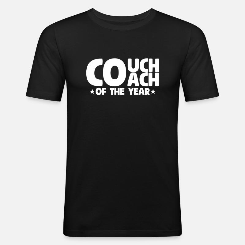 Coach Character Builder Attitude - Männer Slim Fit T-Shirt - Schwarz