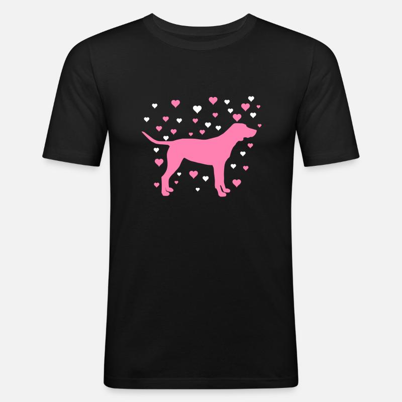 Labrador - Männer Slim Fit T-Shirt - Schwarz