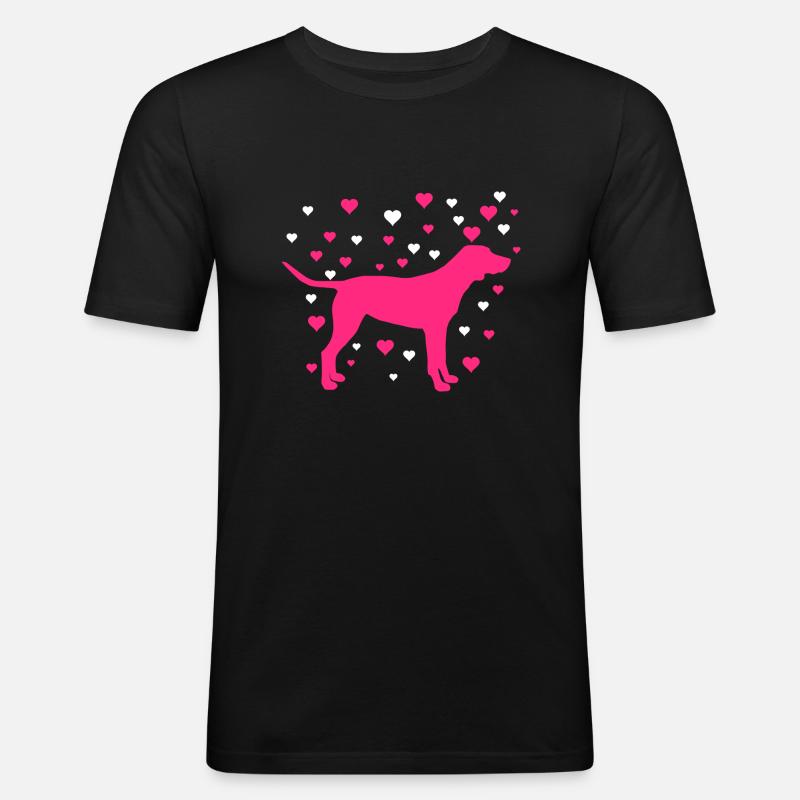 Labrador - Männer Slim Fit T-Shirt - Schwarz