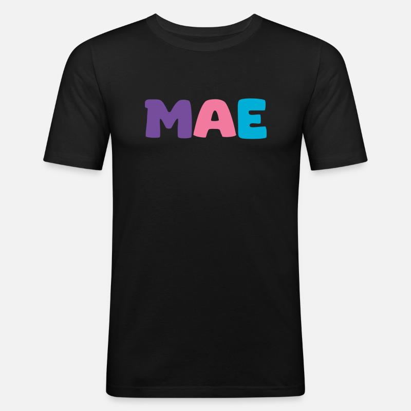 Name - Mae - Men's Slim Fit T-Shirt - black