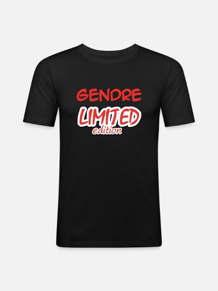 GENDRE LIMITED EDITION - Men's Slim Fit T-Shirt - black