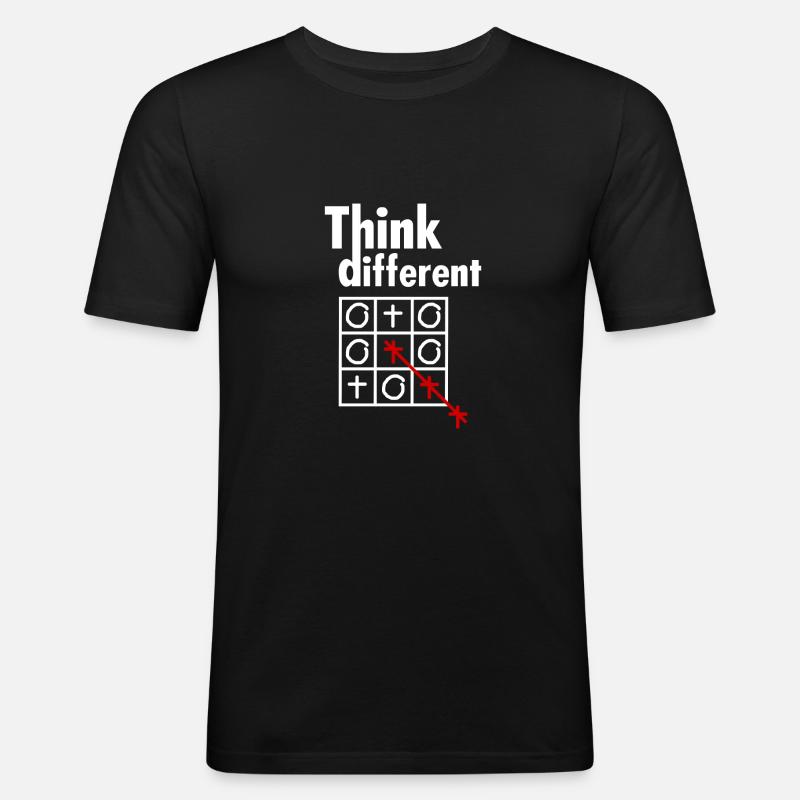 Think different B - Men's Slim Fit T-Shirt - black