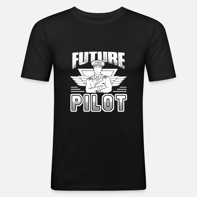 Pilot Future Pilot - Men's Slim Fit T-Shirt - black